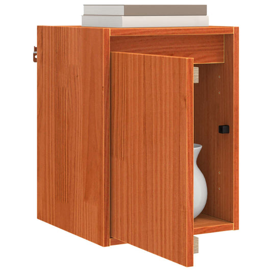 Wall Cabinet Wax Brown 30 x 30 x 40 cm Solid Pine Wood