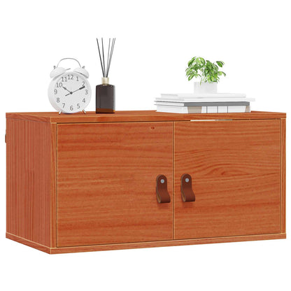 Wall Cabinet Wax Brown 60 x 30 x 30 cm Solid Pine Wood