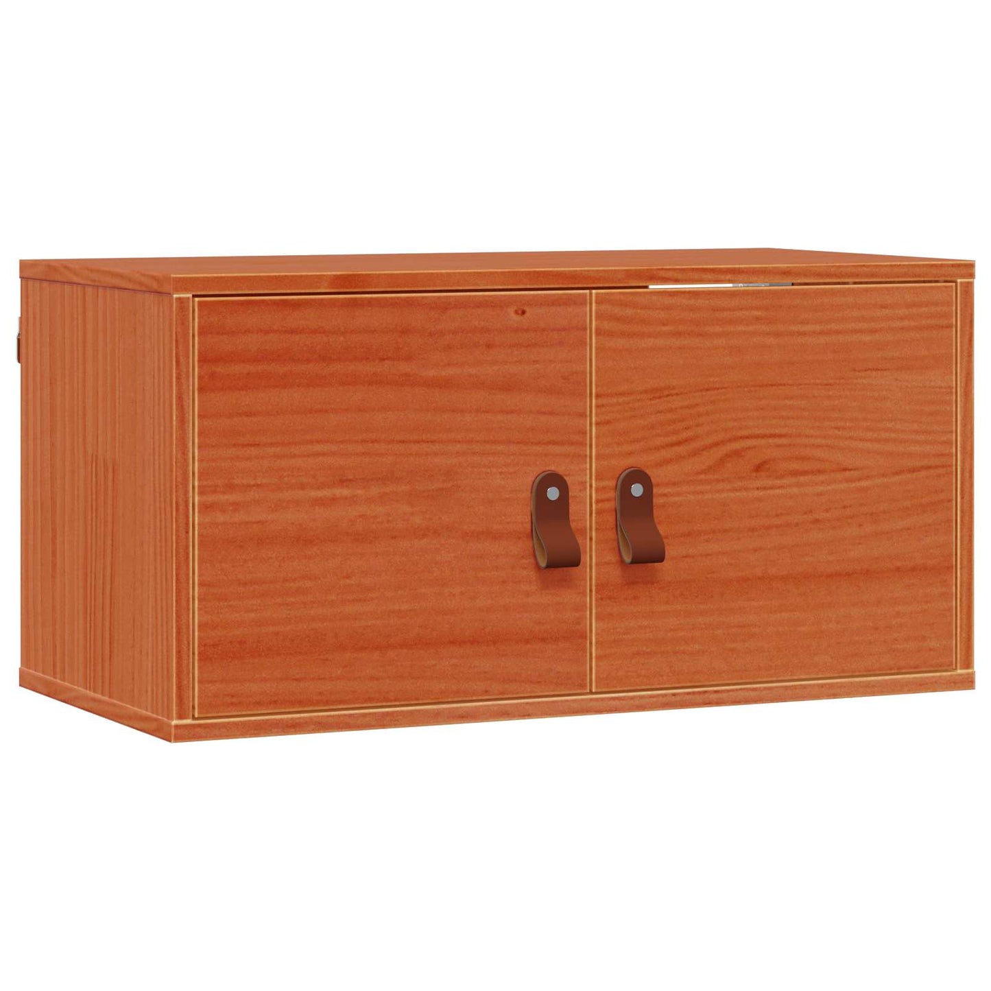 Wall Cabinet 2 pcs Wax Brown 60 x 30 x 30 cm Solid Pine Wood