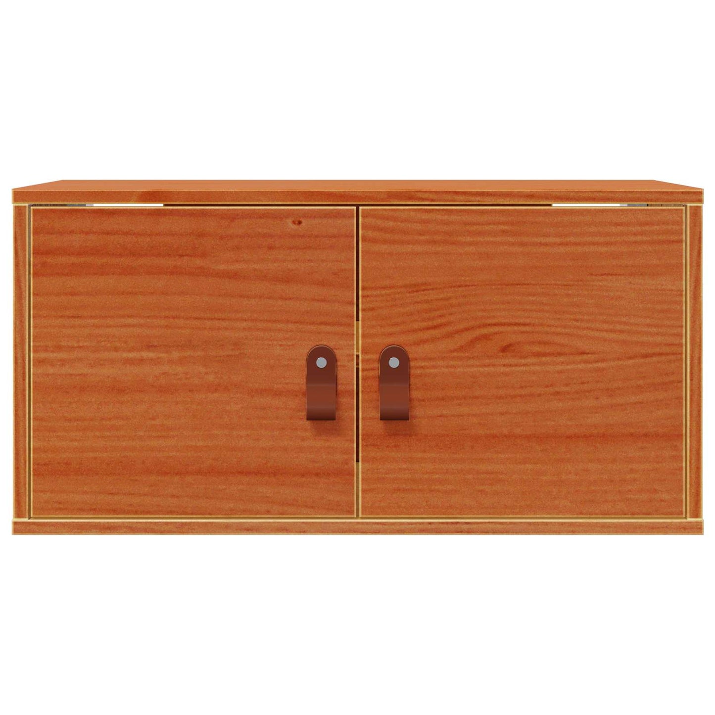 Wall Cabinet 2 pcs Wax Brown 60 x 30 x 30 cm Solid Pine Wood