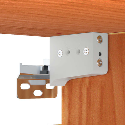 Wall Cabinet 2 pcs Wax Brown 80 x 30 x 30 cm Solid Pine Wood