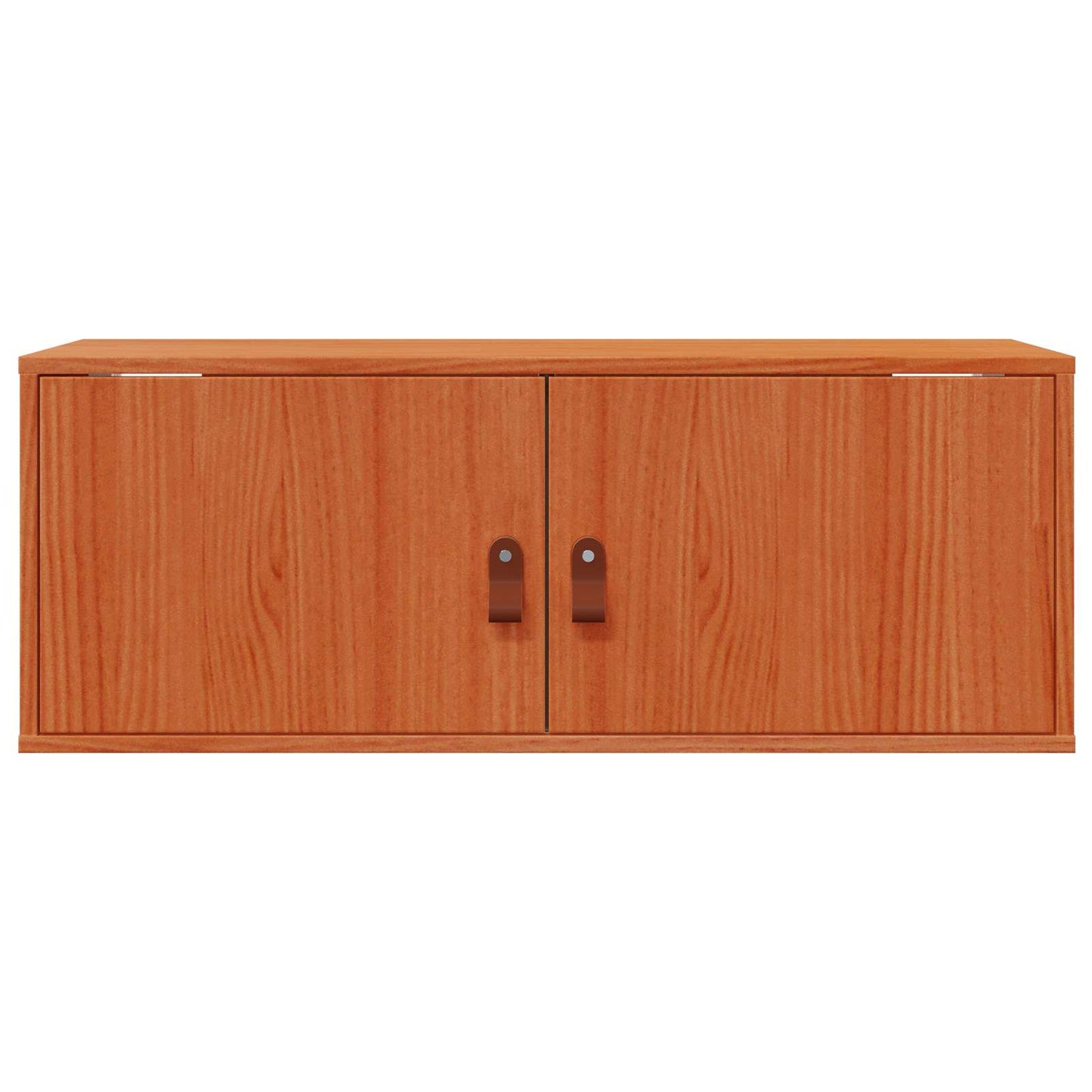 Wall Cabinet 2 pcs Wax Brown 80 x 30 x 30 cm Solid Pine Wood