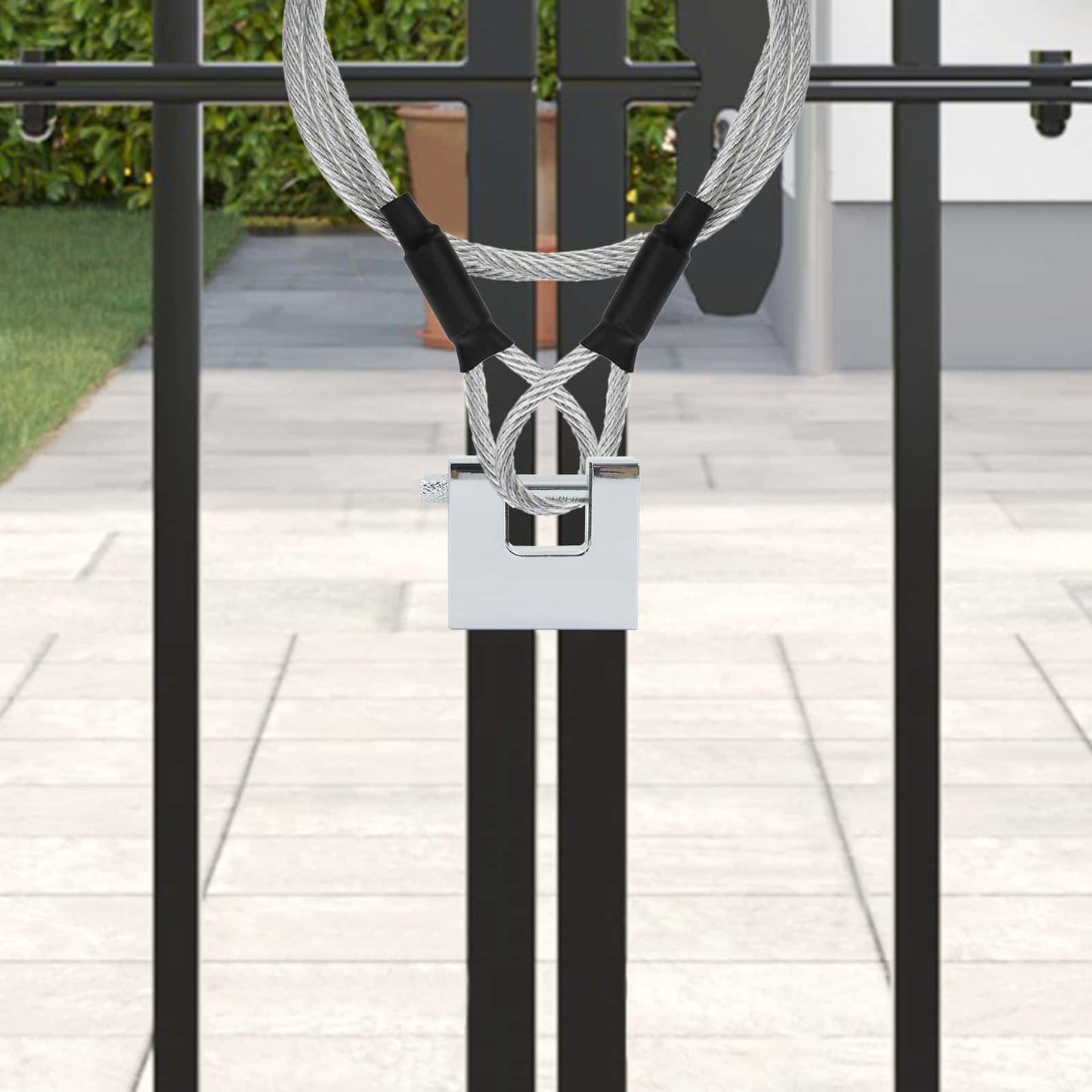Padlock 6 pcs Silver Steel