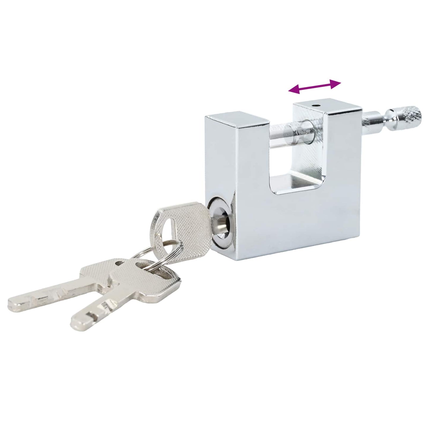 Padlock 6 pcs Silver Steel