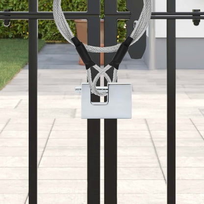 Padlock 2 pcs Silver Steel