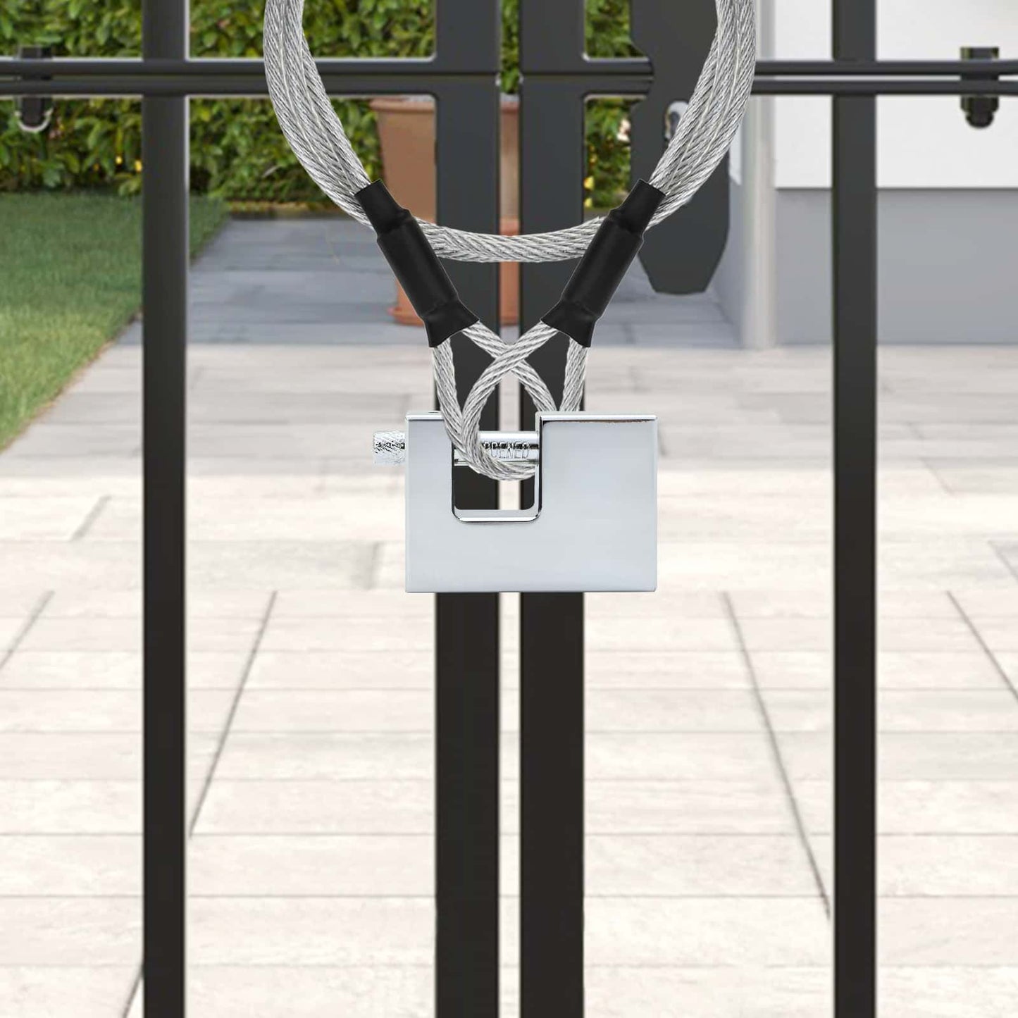 Padlock 2 pcs Silver Steel