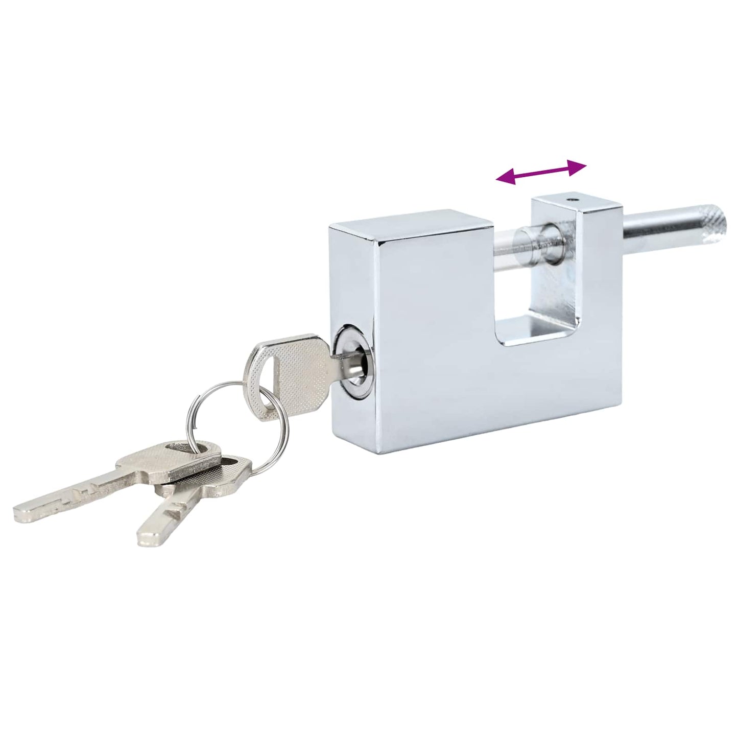 Padlock 12 pcs Silver Steel