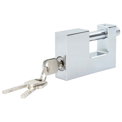 Padlock 2 pcs Silver Steel