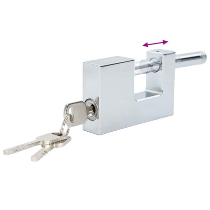 Padlock 6 pcs Silver Steel