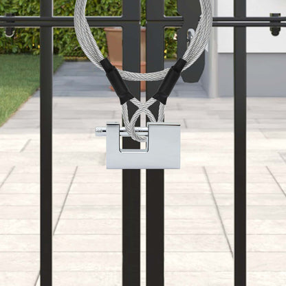 Padlock 2 pcs Silver Steel