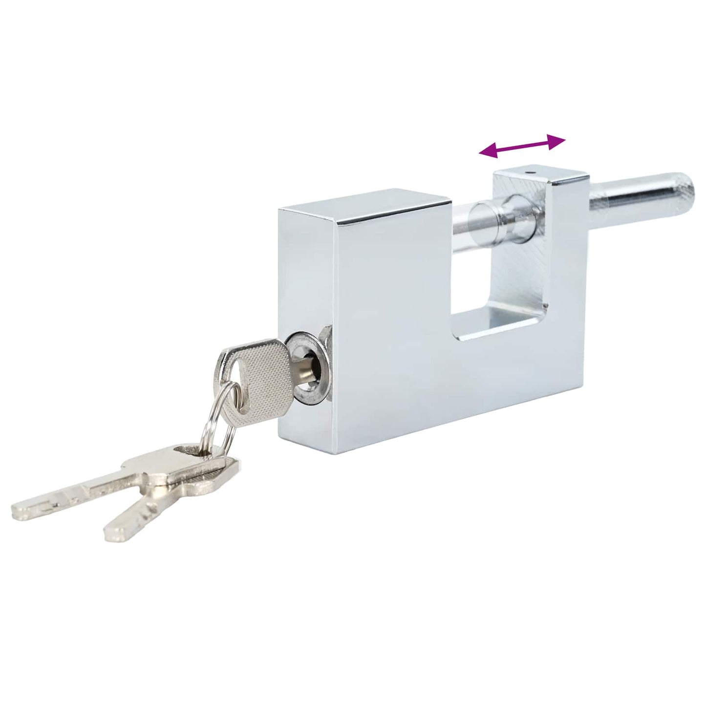 Padlock 12 pcs Silver Steel
