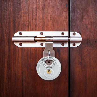 Discus Locks with Keys Silver Stainless Steel