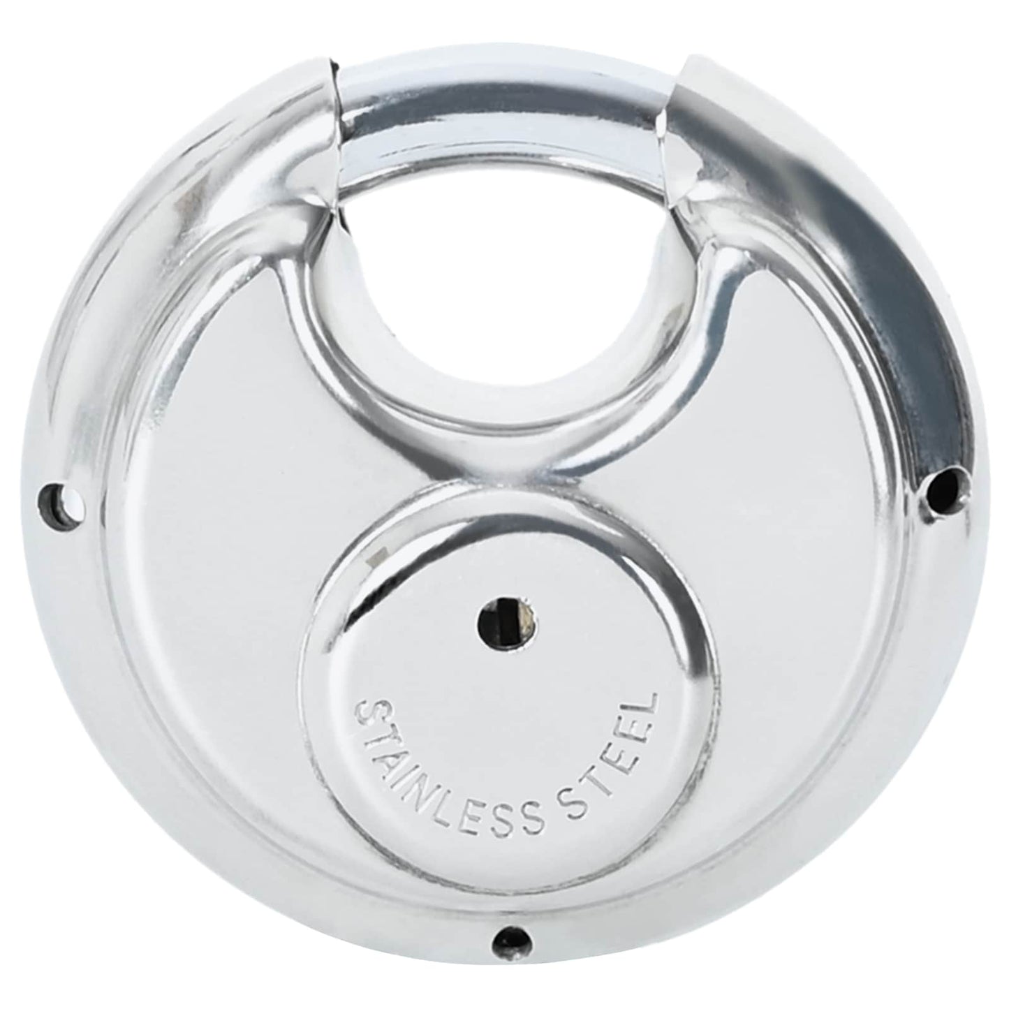 Discus Locks with Keys Silver Stainless Steel