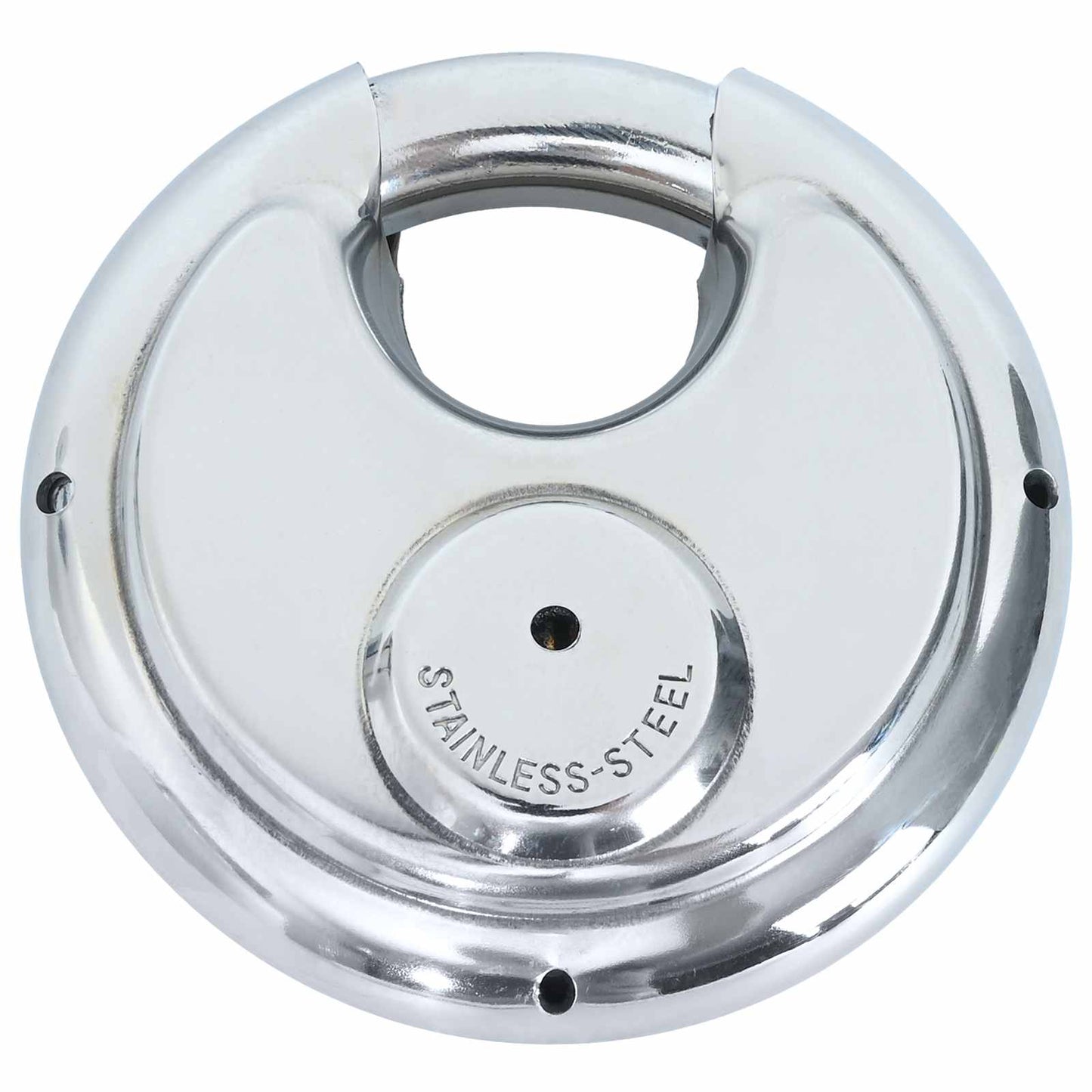 Discus Locks with Keys Silver Stainless Steel