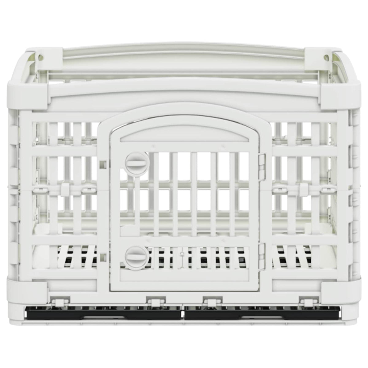 4 Panel Dog Playpen 122 x 106.5 x 82 cm Plastic White Foldable