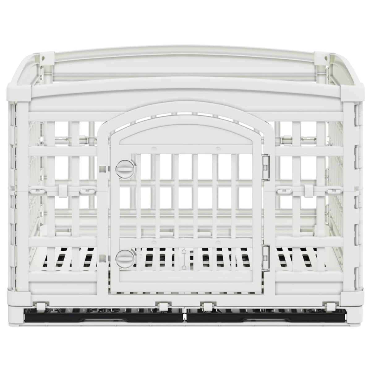 4 Panel Dog Playpen 177.5 x 154.5 x 112 cm Plastic White