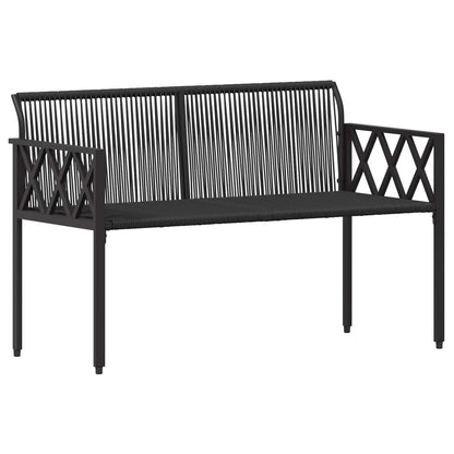 Outdoor Furniture Set 4 pcs Black and Turquoise Poly Rattan