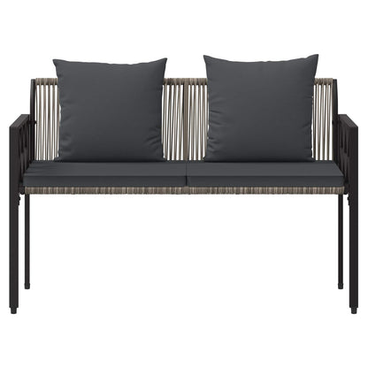 Outdoor Benches 2 -Seater 116 x 56 x 75 cm Poly Rattan