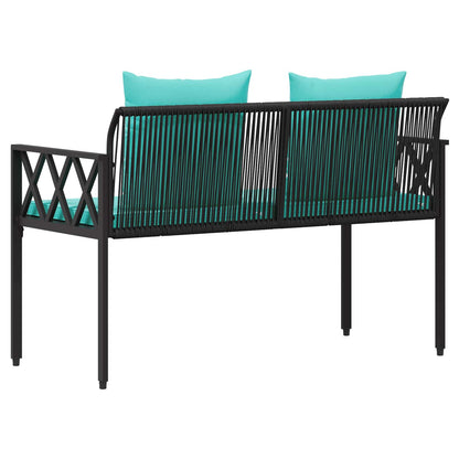 Outdoor Benches 2 -Seater 116 x 56 x 75 cm Poly Rattan