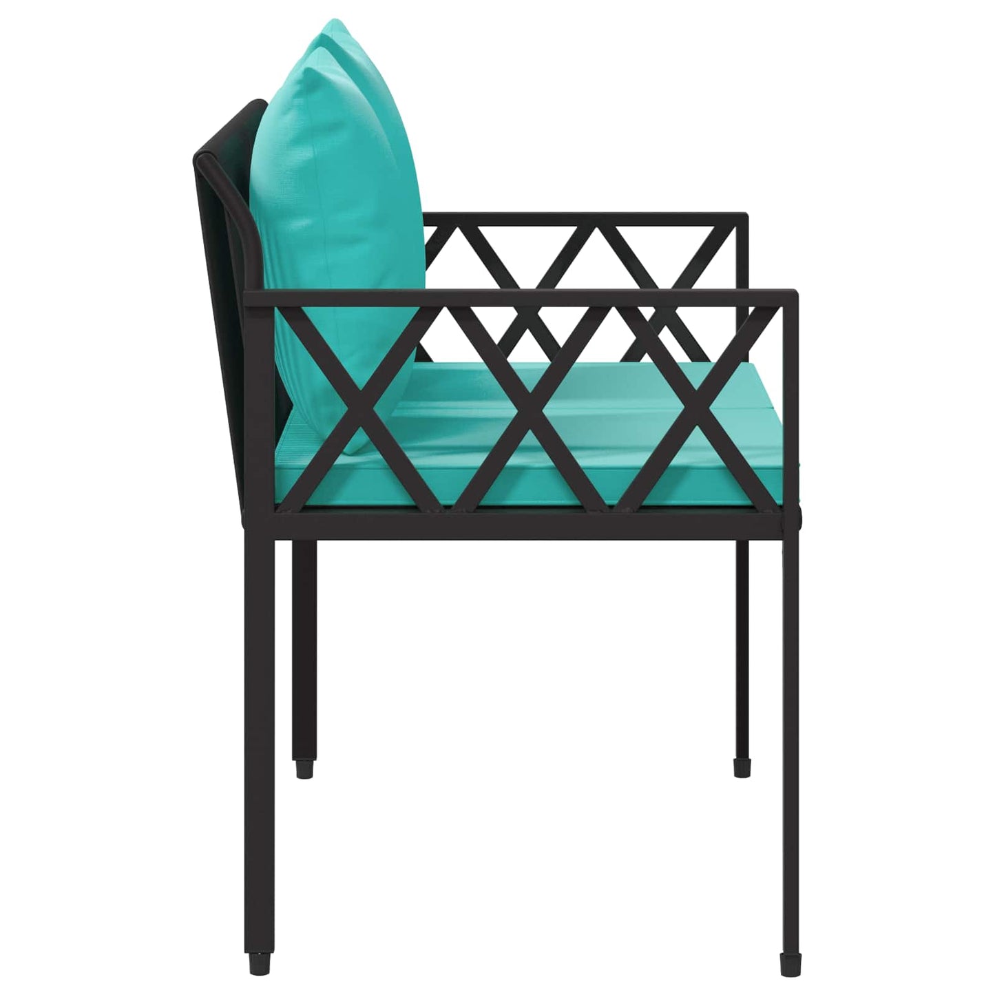 Outdoor Benches 2 -Seater 116 x 56 x 75 cm Poly Rattan