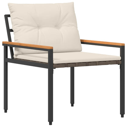 Outdoor Furniture Set 4 pcs Cream White Poly Rattan