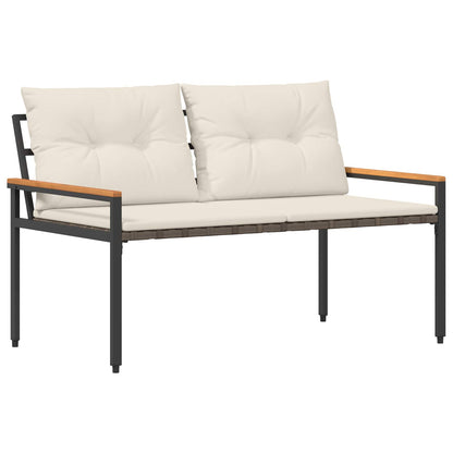 Outdoor Furniture Set 4 pcs Cream White Poly Rattan