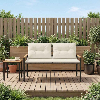 Outdoor Bench 2 -Seater 116 x 67.5 x 72 cm Poly Rattan