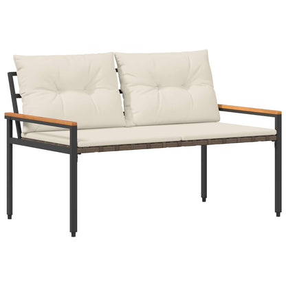Outdoor Bench 2 -Seater 116 x 67.5 x 72 cm Poly Rattan