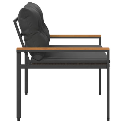 Outdoor Bench 2 -Seater 116 x 67.5 x 72 cm Poly Rattan