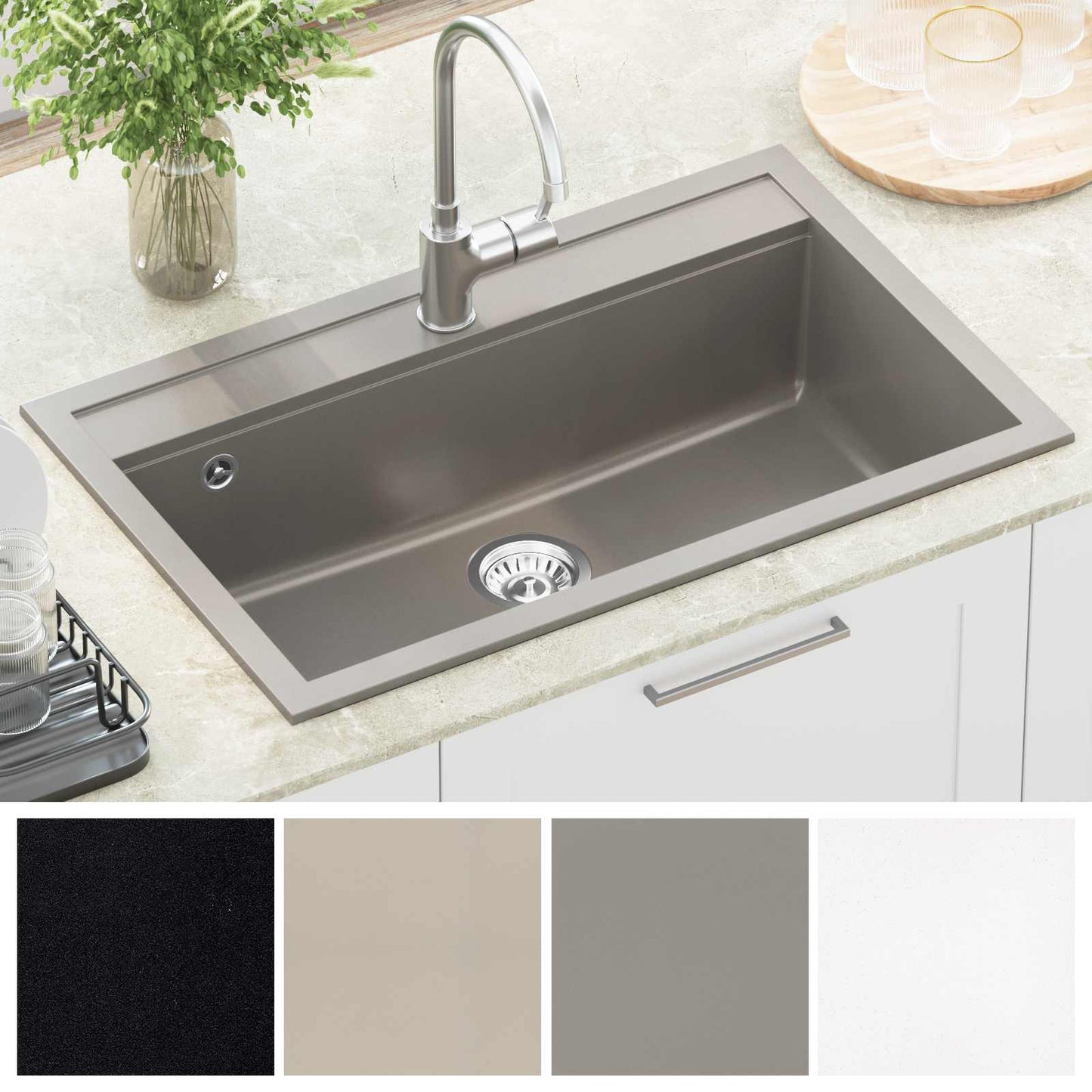 Sink Grey 795 x 505 mm Granite