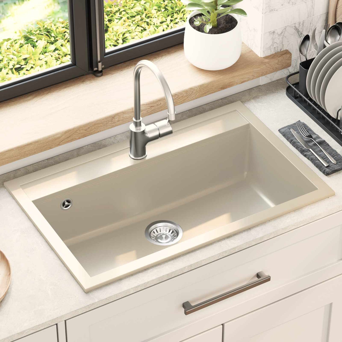 Sink Beige 795 x 505 mm Granite
