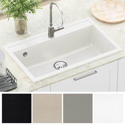 Sink White 795 x 505 mm Granite