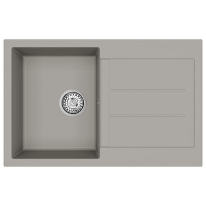 Sink Grey 780 x 500 mm 80% Quartz and 20% Resin