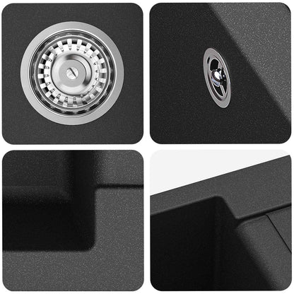 Sink Black 780 x 500 mm 80% Quartz and 20% Resin