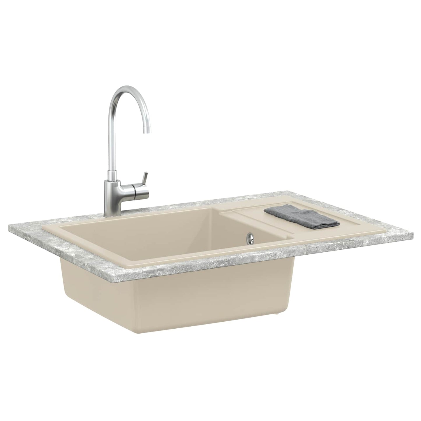 Sink Beige 780 x 500 mm 80% Quartz and 20% Resin