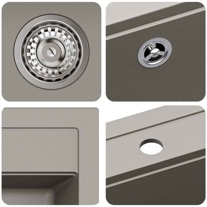 Sink Grey 470 x 440 mm Granite