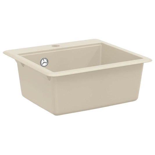 Sink 80% Quartz and 20% Resin 470 x 440 mm Beige