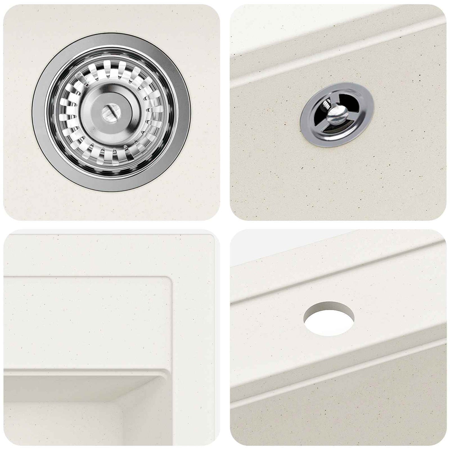 Sink White 470 x 440 mm Granite