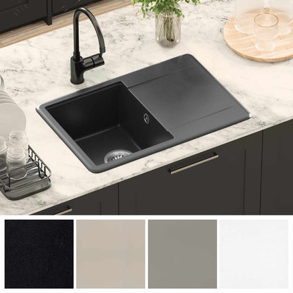 Sink Black 670 x 460 mm Granite