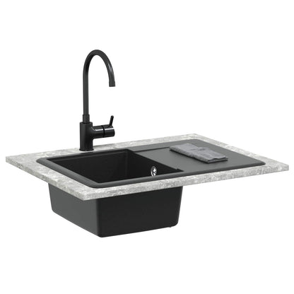 Sink Black 670 x 460 mm Granite