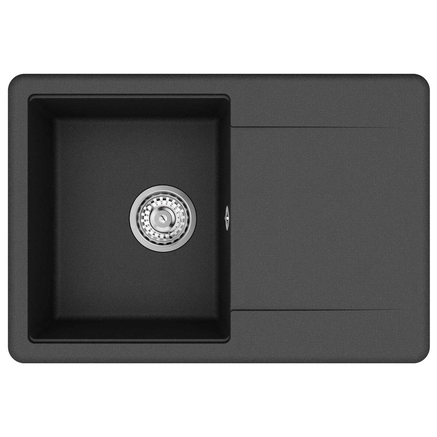 Sink Black 670 x 460 mm Granite