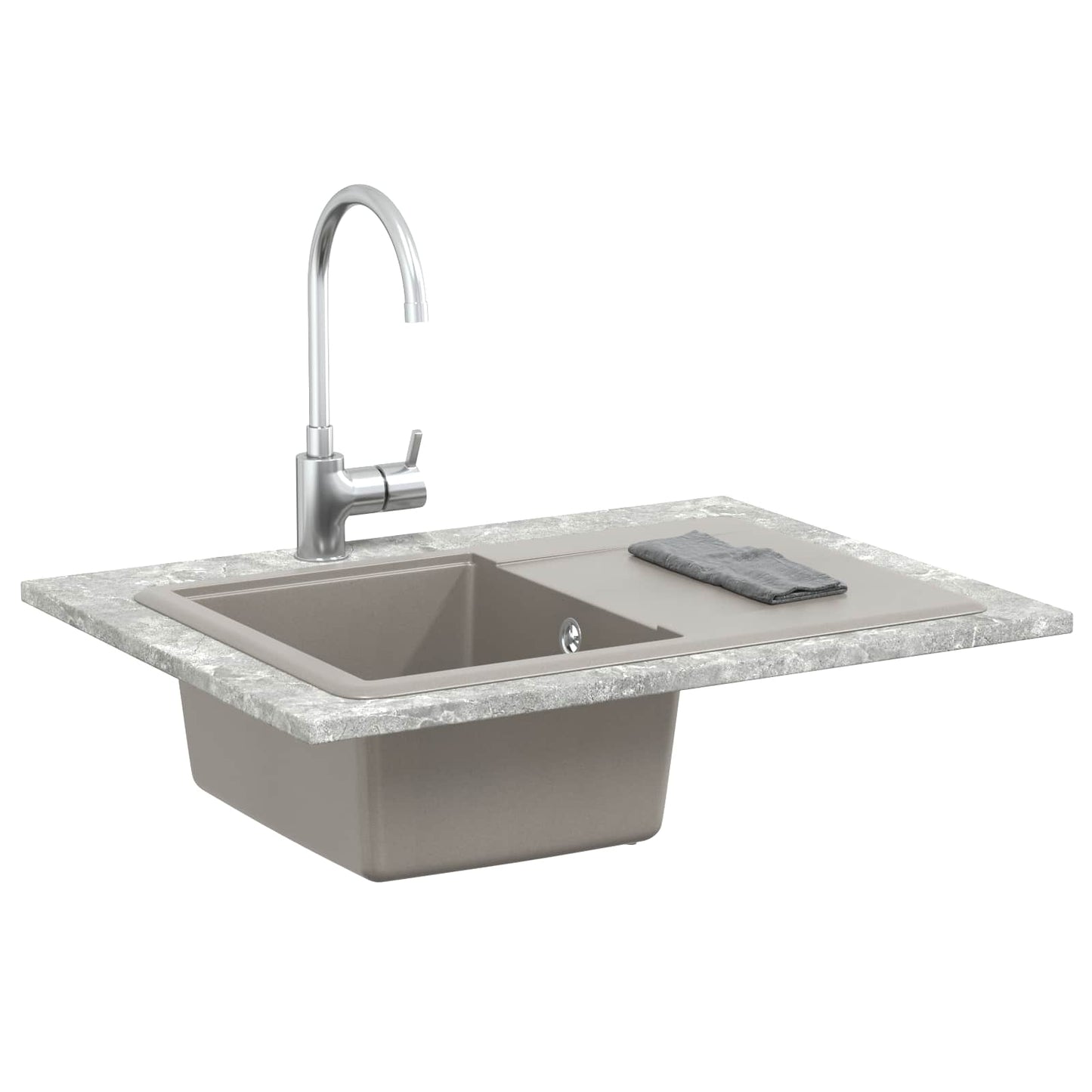 Sink Grey 670 x 460 mm 80% Quartz and 20% Resin