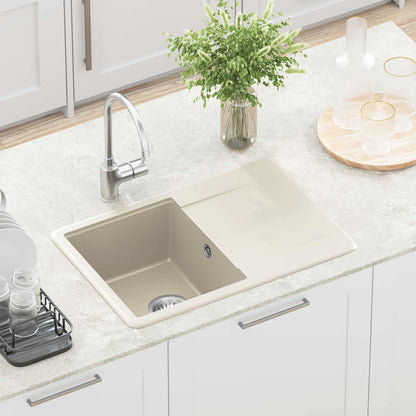Sink Beige 670 x 460 mm 80% Quartz and 20% Resin