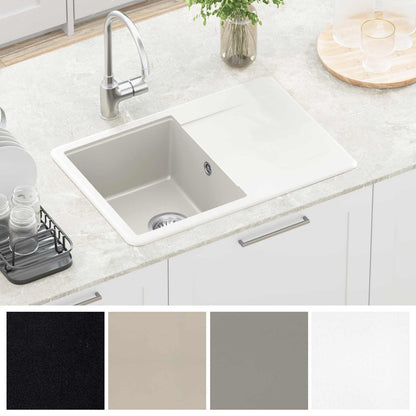 Sink White 670 x 460 mm 80% Quartz and 20% Resin