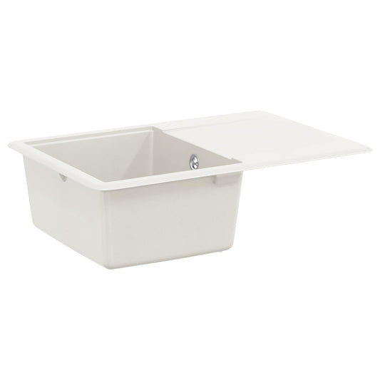 Sink 80% Quartz and 20% Resin 670 x 460 mm White
