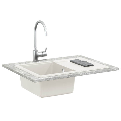 Sink White 670 x 460 mm 80% Quartz and 20% Resin