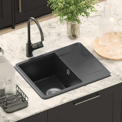 Sink Black 560 x 460 mm 80% Quartz and 20% Resin