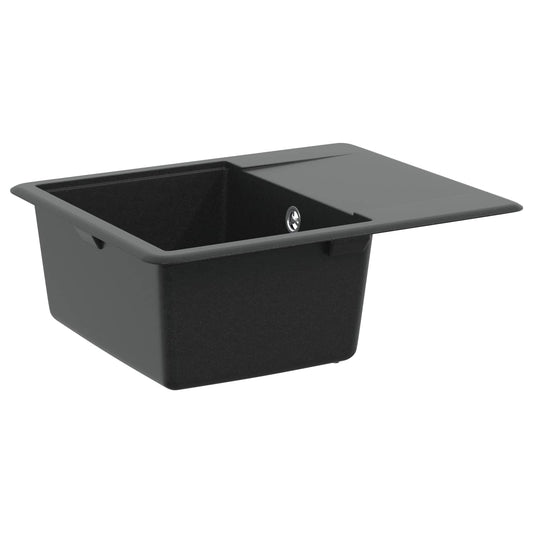 Sink 80% Quartz and 20% Resin 560 x 460 mm Black