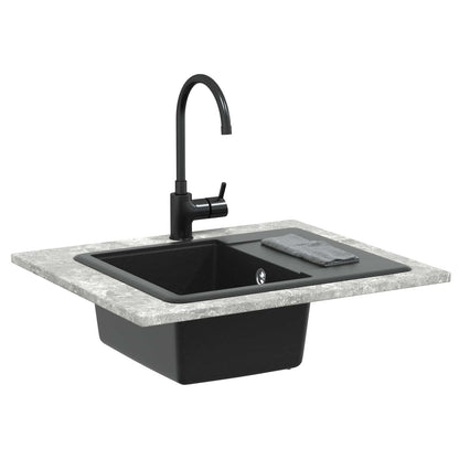 Sink Black 560 x 460 mm 80% Quartz and 20% Resin