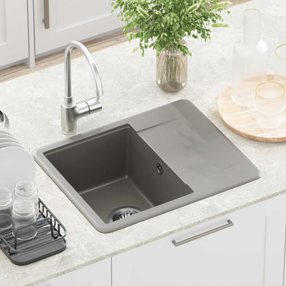 Sink Grey 560 x 460 mm 80% Quartz and 20% Resin